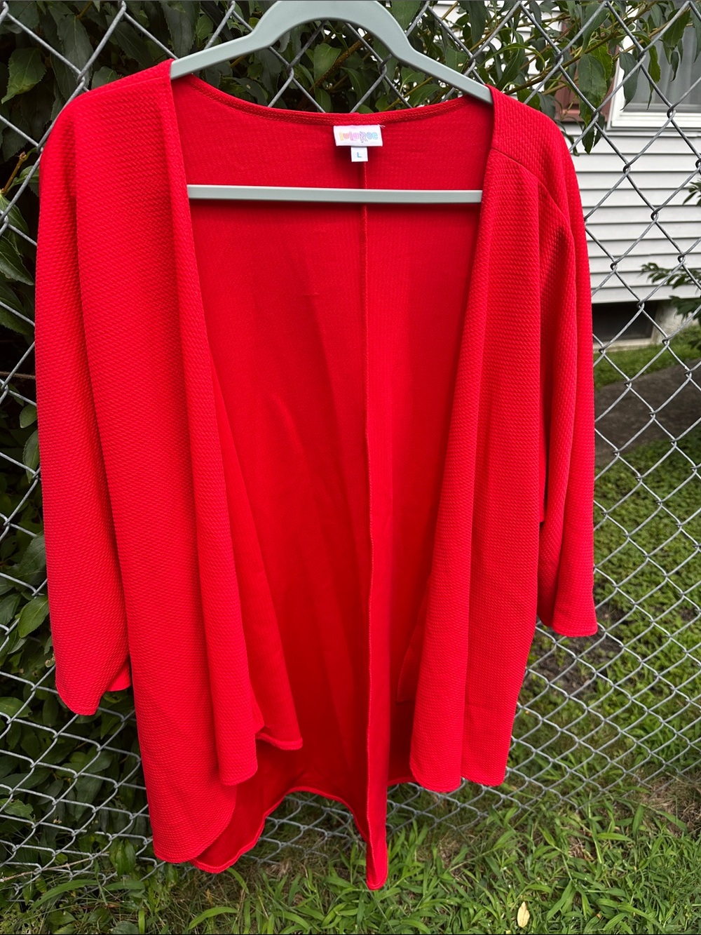 LuLaRoe Red Open-Front Women's Cardigan